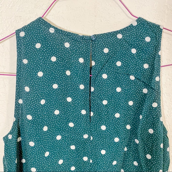 Green polka dot swing dress - Picture 4 of 5